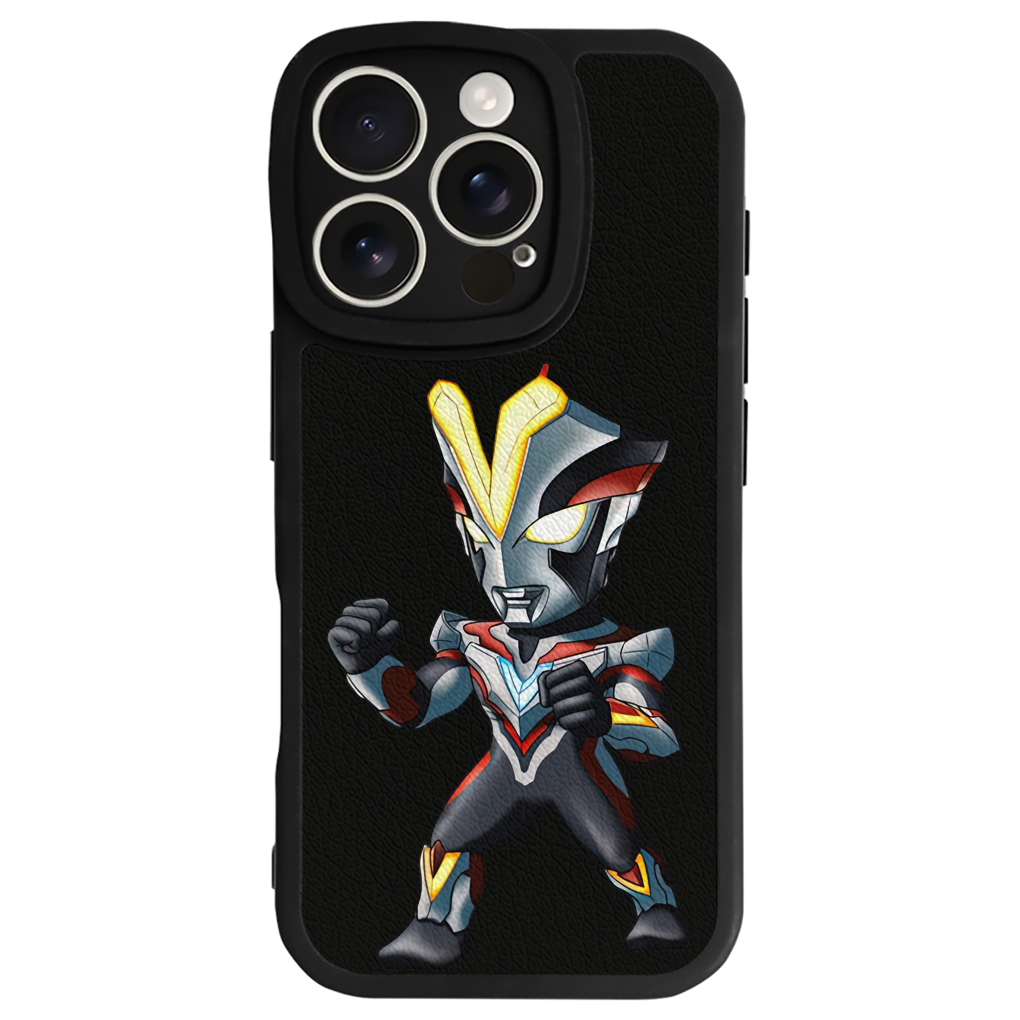 （画像用） ウルトラマン Ultraman 【iPhone 16シリーズ対応】シリコンスマホケース（レザー調） 材質：シリコン
